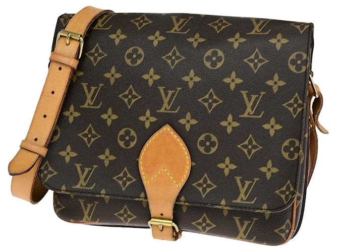 Louis Vuitton Cartouchiere Marrom Lona  ref.1426511