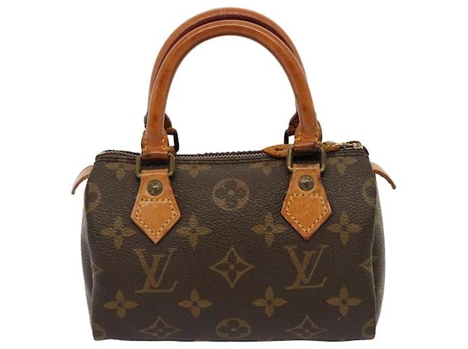 Louis Vuitton Mini speedy Azul Lona  ref.1426530