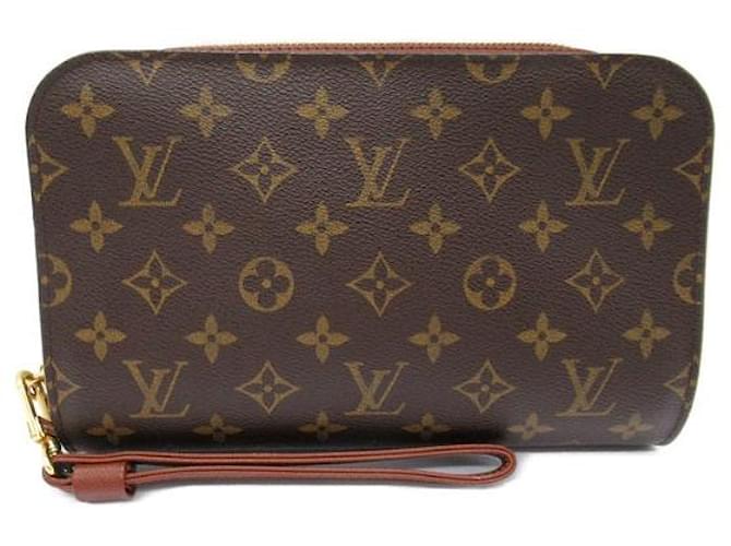 Louis Vuitton Orsay Canvas Clutch Bag M51790 in Great Condition Brown Cloth  ref.1426564