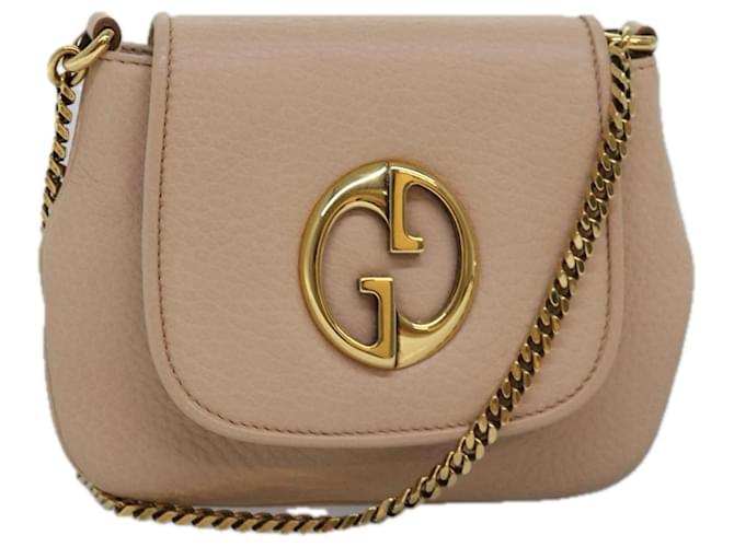 Gucci 1973 Beige Leather  ref.1426658