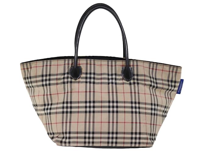 Burberry Nova Check Beige Synthetisch  ref.1426678