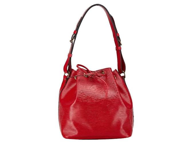 Louis Vuitton Epi Petit Noe Leather Shoulder Bag M44107 in Very Good Condition Red  ref.1426830