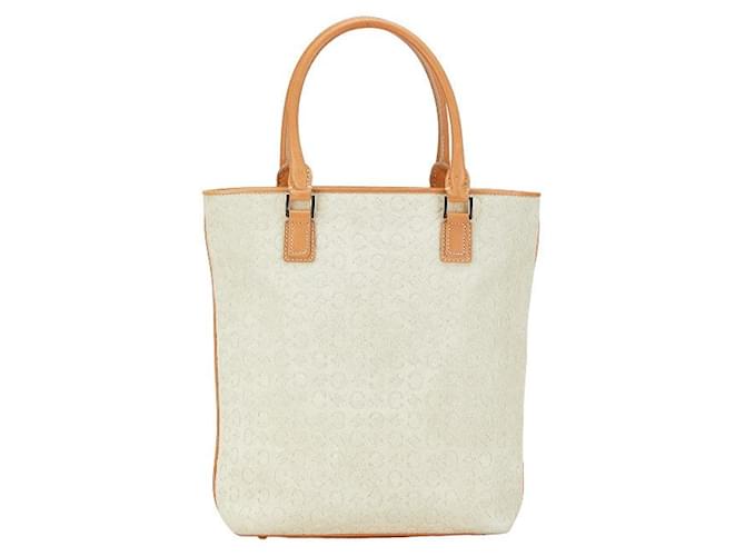 Céline Bolsa tote Celine de couro camurça C Macadam em muito bom estado Bege  ref.1426832