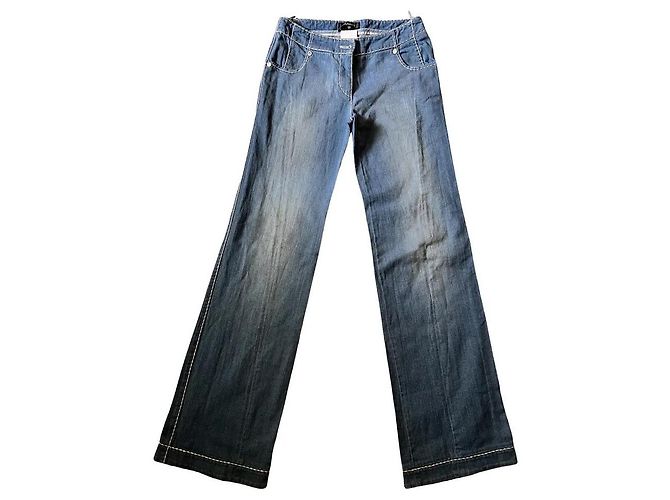 Chanel Blue Denim Jeans 36IT