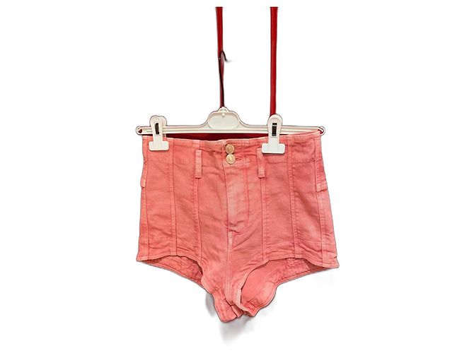 Shorts Isabel Marant rosa de algodão