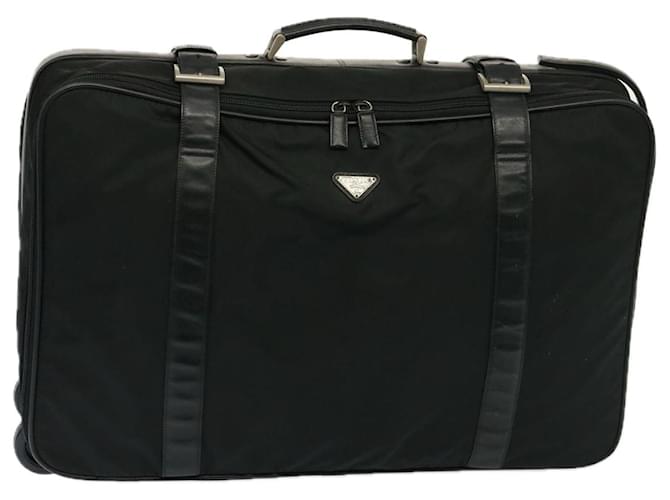 PRADA Travel Case Nylon Black Auth bs14964  ref.1426946