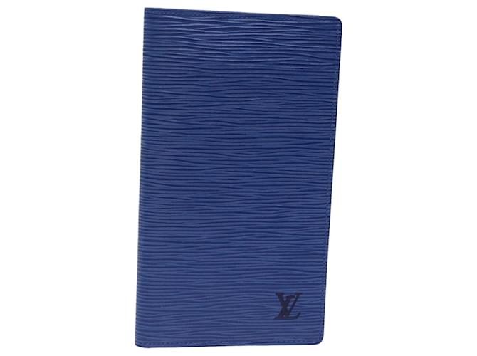 LOUIS VUITTON Carteira Longa Epi Azul LV Auth 78601 Couro  ref.1426975