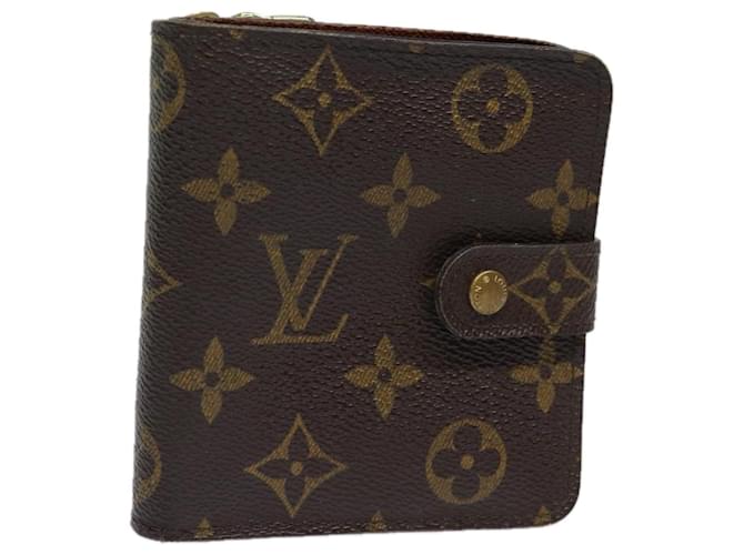 PORTefeuille Compact Zip Monogram LOUIS VUITTON M61667 LV Auth ki4562 Toile Monogramme  ref.1426981