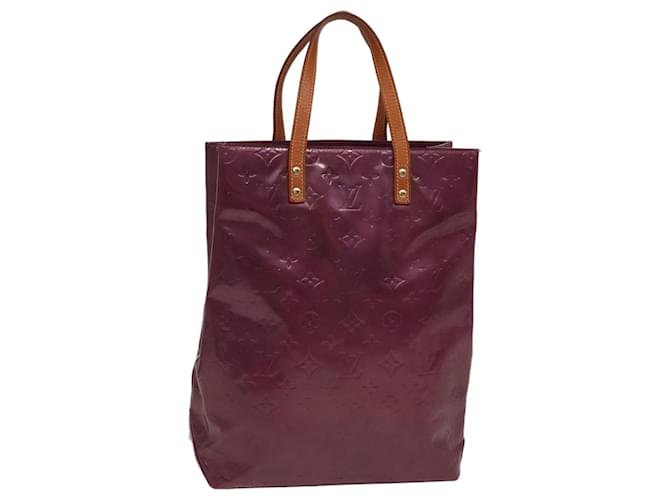 LOUIS VUITTON Monogram Vernis Reade MM Sac Tote Viole M91087 LV Auth th5055 Cuir vernis Violet  ref.1427023