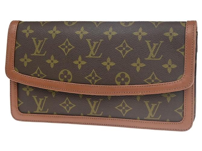 Pochette Dame Louis Vuitton Marrone Tela  ref.1427147