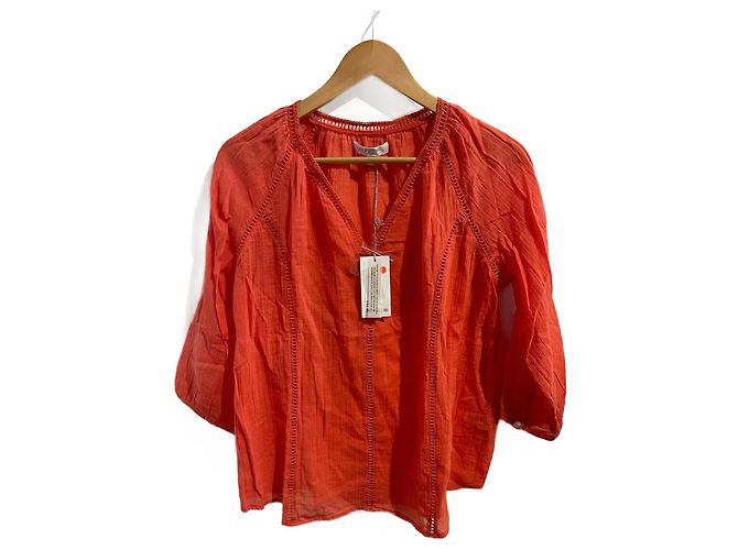 LES PETITES Tops T.International S Algodón Naranja