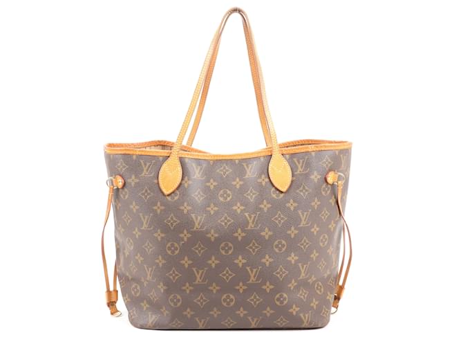 Louis Vuitton Monogram Neverfull MM M40156 Cuir Marron  ref.1427289