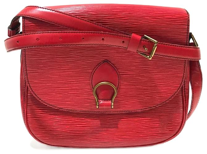 Louis Vuitton Saint Cloud Vermelho Couro  ref.1427361