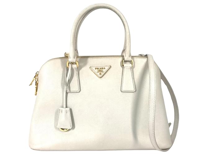 Prada Galleria Bianco Pelle  ref.1427362