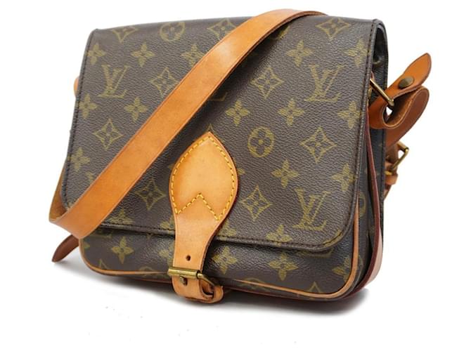 Cartouchiere Cartuchera Louis Vuitton Castaño Lienzo  ref.1427382