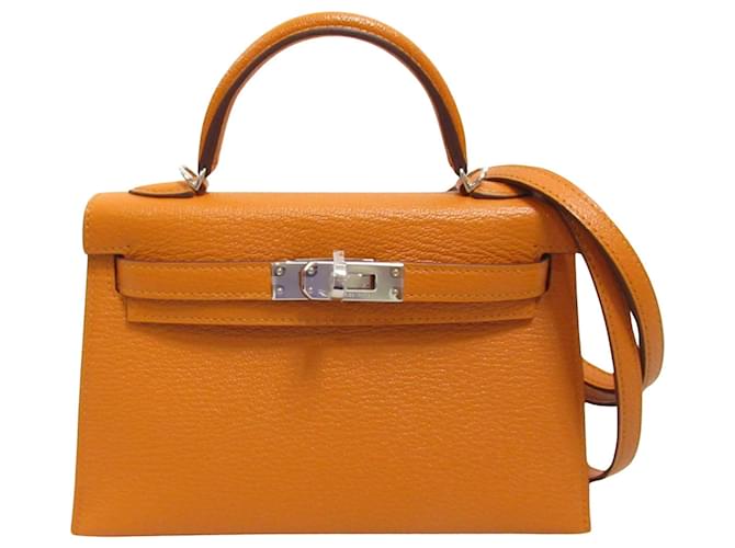 Hermès Kelly Orange Leather  ref.1427391