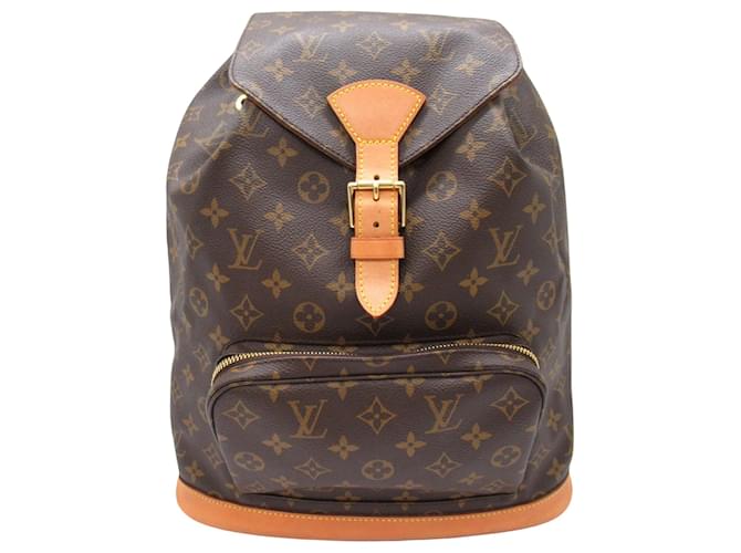 Louis Vuitton Montsouris GM Brown Cloth  ref.1427443