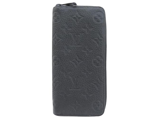 Louis Vuitton Zippy Wallet Vertical Cuir Noir  ref.1427452