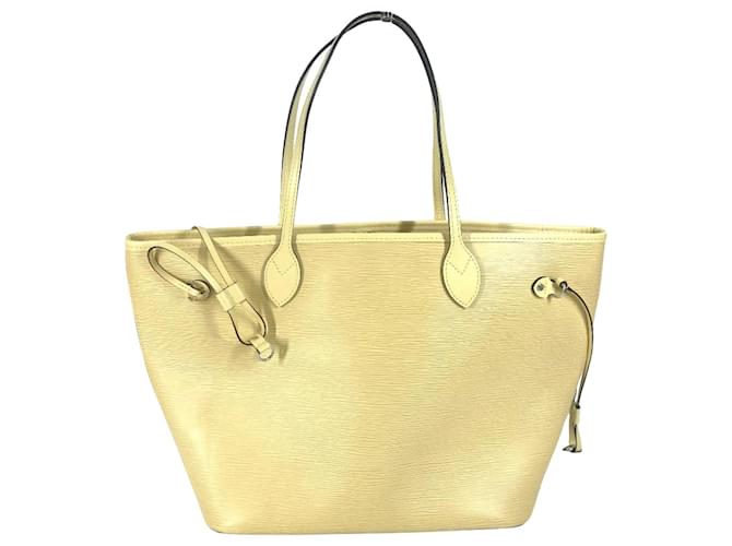 Louis Vuitton Neverfull MM Cuir Jaune  ref.1427517