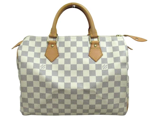 Louis Vuitton Speedy 30 White Cloth  ref.1427520