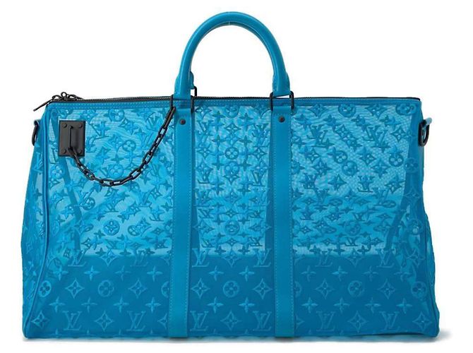 Louis Vuitton Keepall Triangle Turquesa