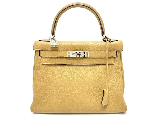 Hermès Kelly 28 Bege Couro  ref.1427627