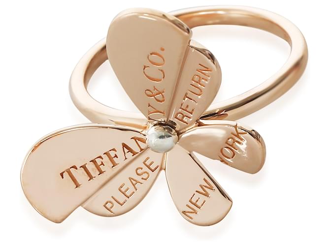 Tiffany & Co Anel Love Bug Return To Tiffany em ouro rosa 18KT/prata esterlina Metálico Metal  ref.1427744