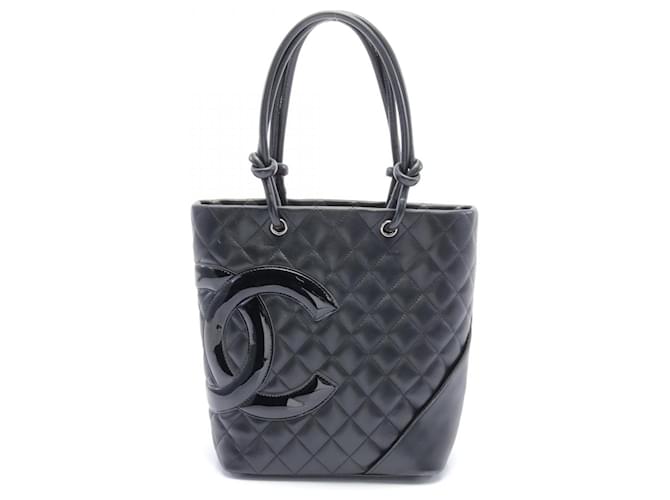 Chanel CC Cambon Tote Bag  Leather Tote Bag A25167 in Good Condition Black  ref.1427873