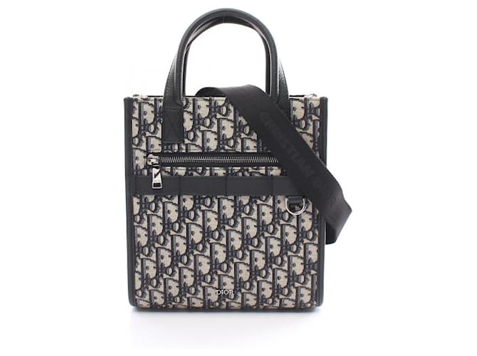 Dior Safari North South Tote Bag Canvas Tote Bag 1ESP0311YKY-H27Z in Great Condition Black Cloth  ref.1427877