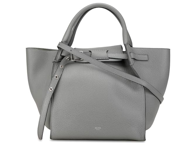 Big Bag Céline Celine Gray Kleine Große Tasche Braun Leder Kalbähnliches Kalb  ref.1427994