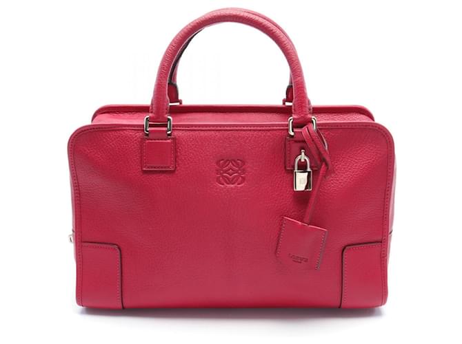 Bolsa de couro Loewe Amazona 36 352.35.A22 em ótimo estado Vermelho  ref.1428043