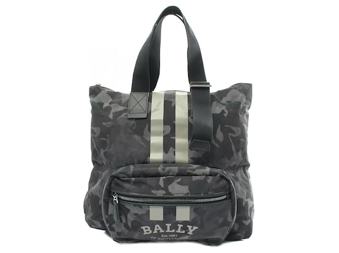 Bolsa Tote de Lona Bally Fallie Bolsa de Lona 6301317 em muito bom estado Verde  ref.1428073