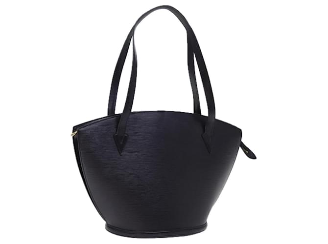 LOUIS VUITTON Epi Saint Jacques Borsa Shopping a Spalla Nera M52272 LV Auth 77604 Nero Pelle  ref.1428187