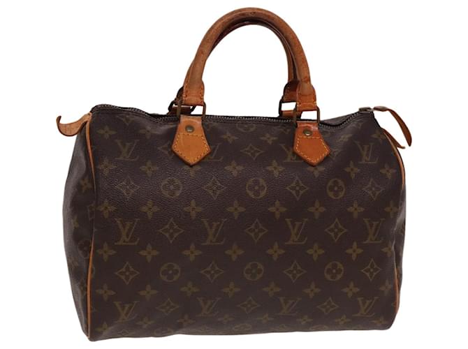 LOUIS VUITTON Bolsa de Mão Monogram Speedy 30 M41526 LV Auth 78732 Monograma Lona  ref.1428188