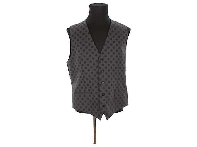 Dolce & Gabbana Gilet en laine Gris  ref.1428264