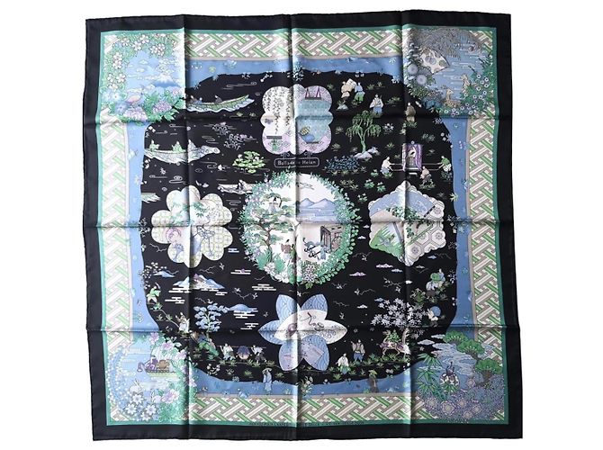 Hermès La Balada de Heian edición limitada Negro Verde claro