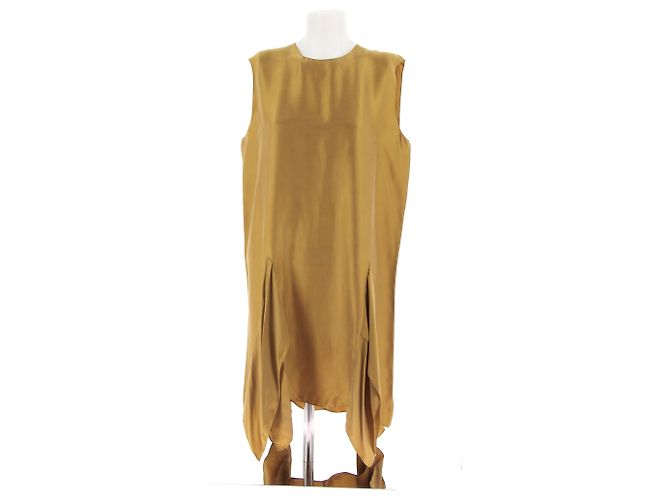 Vestido Maison Rabih Kayrouz T.FR 40 de algodón Amarillo