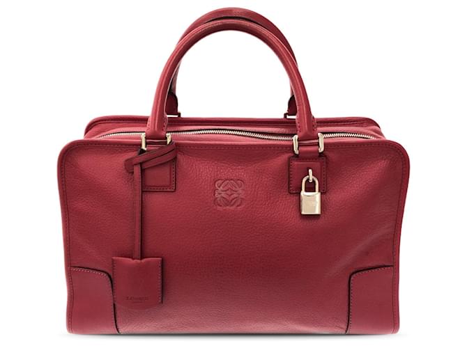 LOEWE Amazona 36 de cuero rojo Roja Becerro  ref.1428692