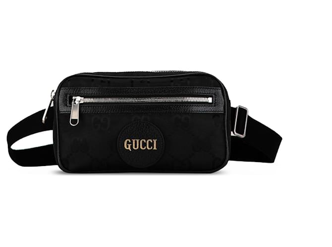 Gucci Black GG Nylon Off The Grid Belt Bag Cloth  ref.1428698