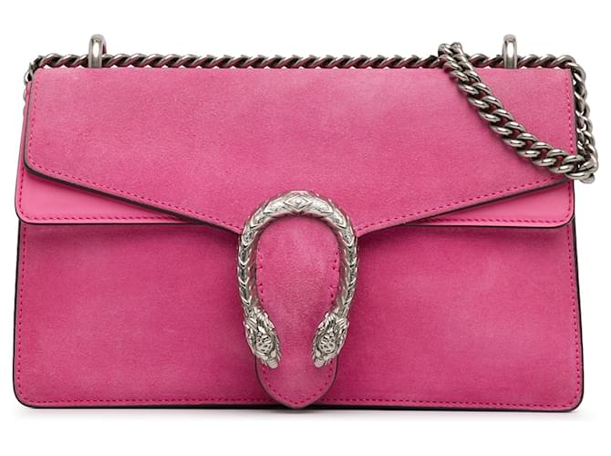 Borsa a spalla Gucci Dionysus piccola in suede rosa Svezia Pelle Vitello simile a un vitello  ref.1428701