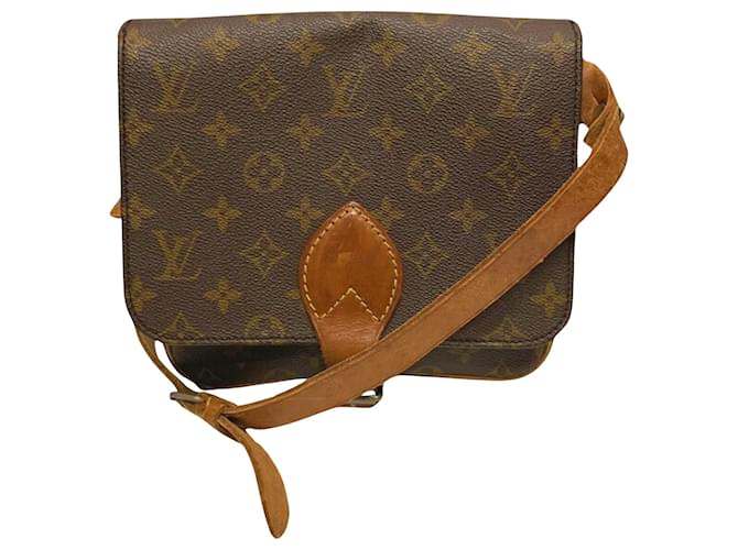 Louis Vuitton Cartouchière Brown Cloth  ref.1428741