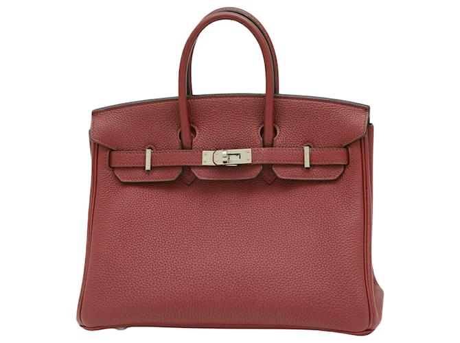 Hermès Birkin 25 Burdeos Cuero  ref.1428746