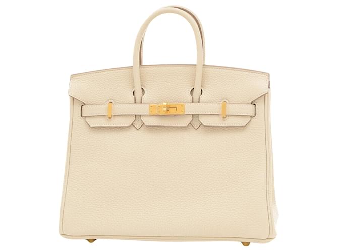 Hermès Birkin 25 Blanco Cuero  ref.1428778