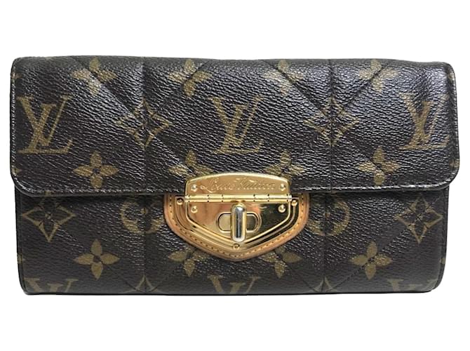 Louis Vuitton Sarah Marrom Lona  ref.1428813