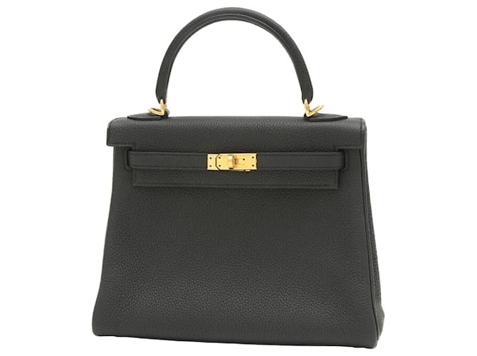 Hermès Kelly 25 Black Leather  ref.1428829