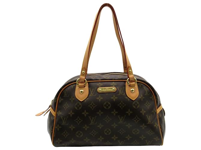 Louis Vuitton Montorgueil Brown Cloth  ref.1428847