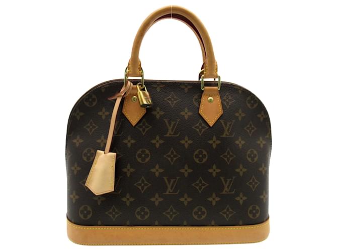 Louis Vuitton Alma Marrone Tela  ref.1428863