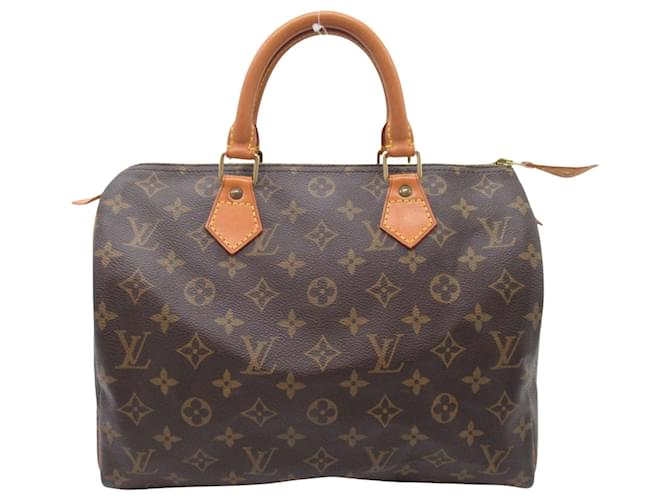 Louis Vuitton Speedy 30 Brown Cloth  ref.1428888