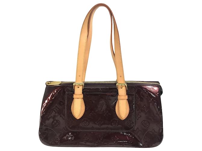 Louis Vuitton Rosewood Bordeaux Lackleder  ref.1428893