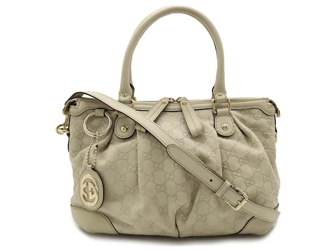 Gucci Sukey Cuir Beige  ref.1428931